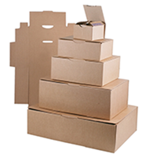 Boîte postale carton brun